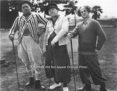 Three Stooges Great Golf Photo classic funny buddys  