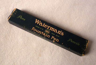 ANTIQUE WATERMANS FOUNTAIN PEN EARLY ORIGINAL BOX ONLY  