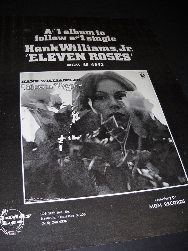   JR. A #1 Album to follow a #1 Single 1972 PROMO ONLY DISPLAY AD  