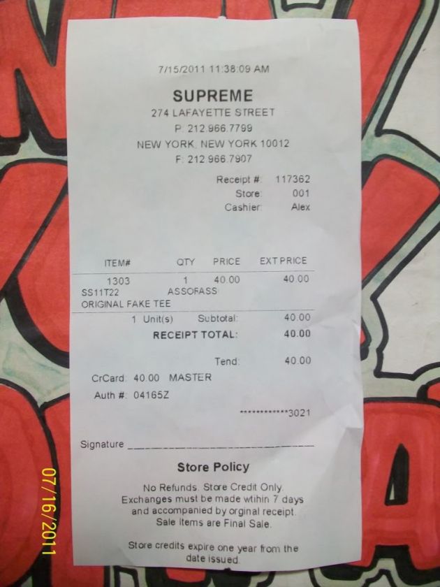 Supreme OriginalFake T Shirt original fake kaws bape t  