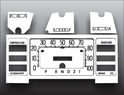 1976 1980 Plymouth Volare Aspen White Face Gauges 76 80  