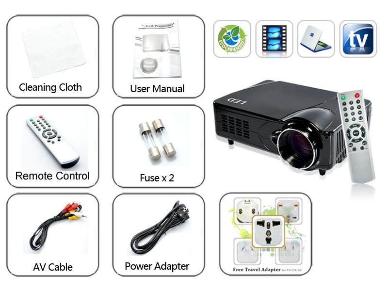 VIDEOPROIETTORE PROIETTORE A LED   ULTIMA GENERAZIONE  