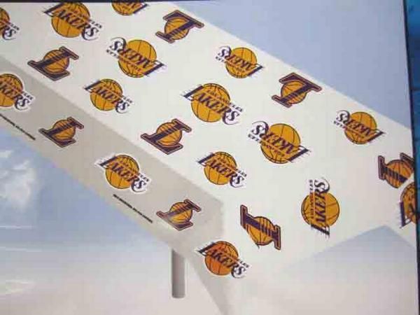 NBA Los Angeles Lakers Plastic Vinyl Picnic Table Cover  