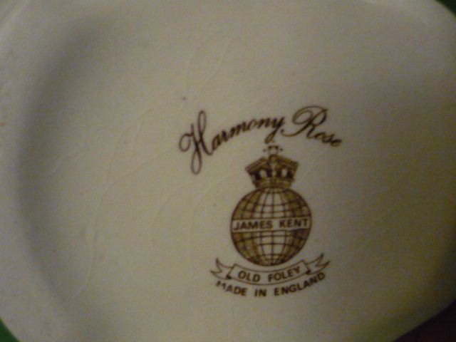 Vintage James Kent Old Foley Bone China Harmony Rose Shaving Mug 