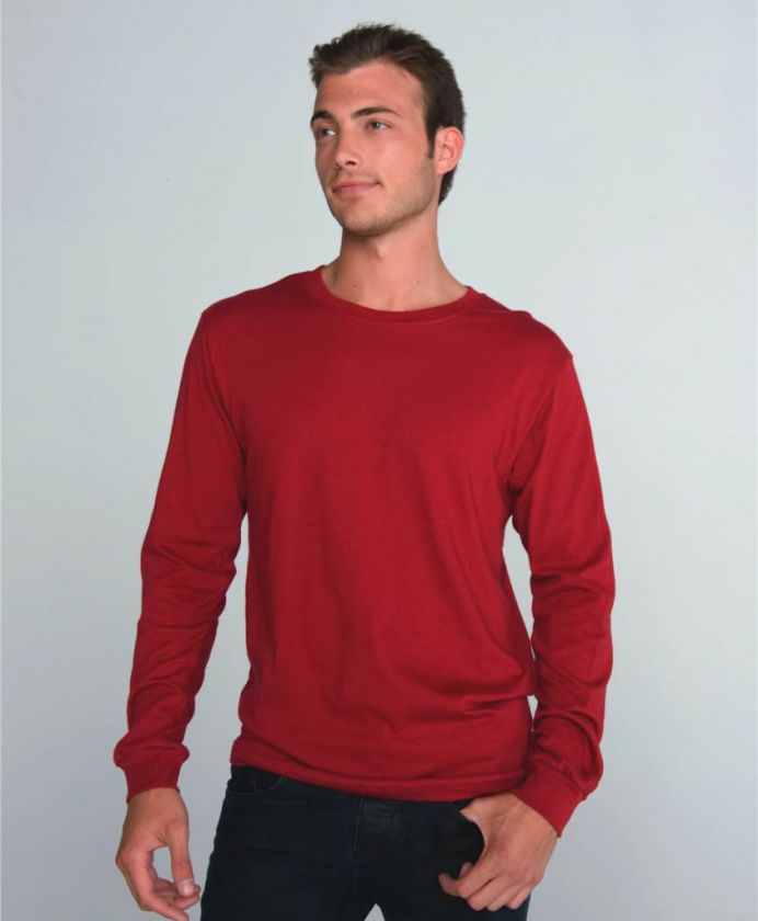 CANVAS FILMORE100% COTTON LONG SLEEVE CREWNECK T SHIRT  