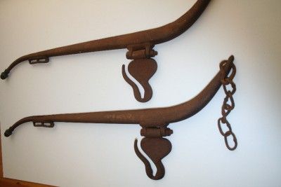 Antique Unicorn Horse Plow Harness Tack Americana Farm Primitive 