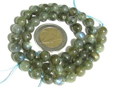 Fil de 48 perles rondes 8 mm 8mm en labradorite  