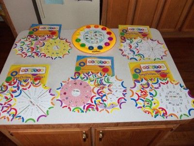 Usborne Books Learning Palette and 5 Sets of 12 cards each Children 