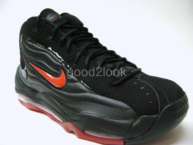 NIKE AIR TOTAL MAX UPTEMPO BLACK/RED SIZE US MENS 8.5  