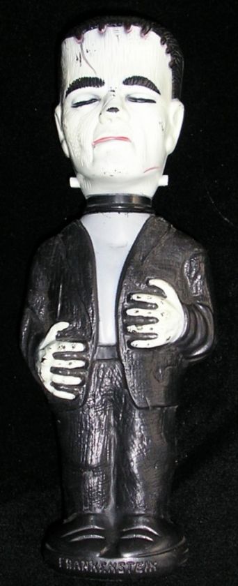 1963 Universal Studios FRANKENSTEIN Soaky Monster Bubble Bath Bottle 