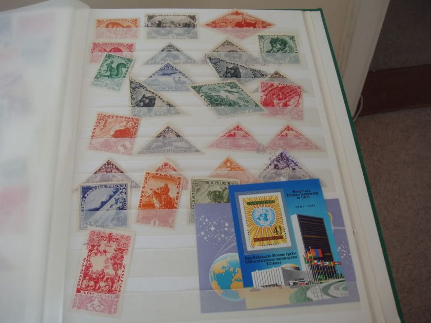 MONGOLIA COLLECTION OF STAMPS IN LARGE STOCKBOOK (TOUVA ETC.)  