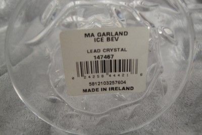 Waterford Michael Aram Iced Beverage Glass Lead Crystal Signed by 