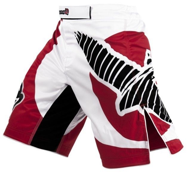 Hayabusa UFC Chikara MMA Fight Shorts RED/WHITE Size 36  