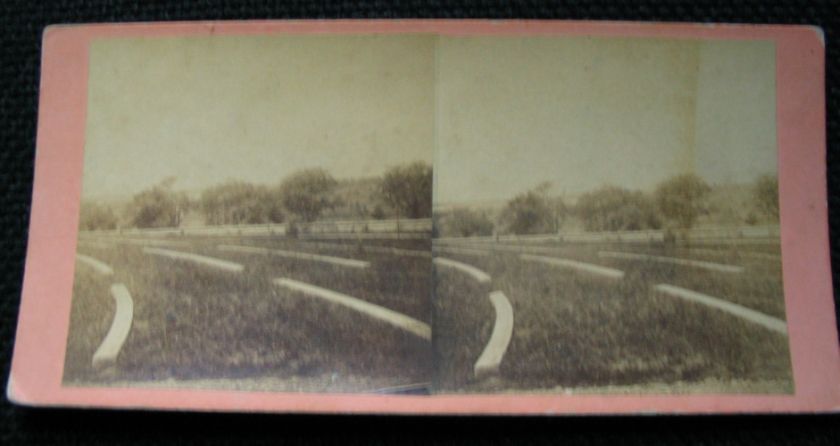 Tyson Gettysburg Cemetery Civil War Stereoview Photos  