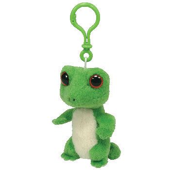 TY GUS the GECKO KEY CLIP BEANIE   MINT  