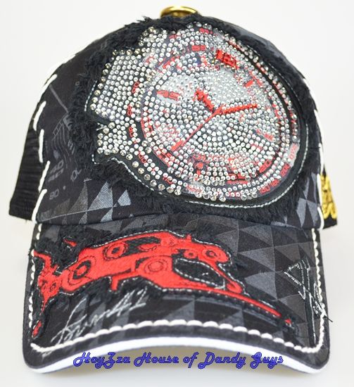 Four 41(4.41) Hat Timeless 4.41 Truckers Cap with Swarovski Stones 