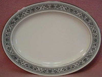 NORITAKE china PRELUDE 7570 Oval Serving Platter 11 5/8  