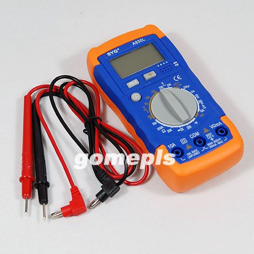 LCD Digital Voltmeter Ammeter Ohm Test Meter Multimeter  