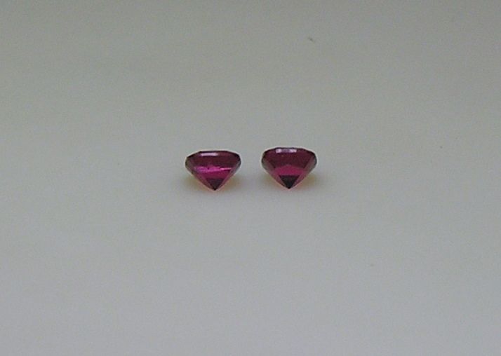 Rubellite Tourmaline Gemstones, Purple Red, .25 Carats  