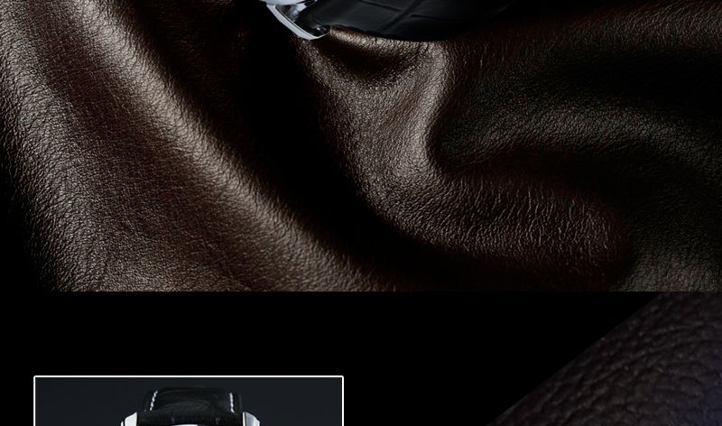New TOURBILLON Automatic Mechanical Luxury Self Winding Mens Leather 