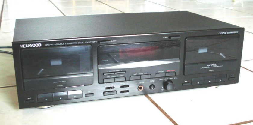   W4050 HX PRO Double Cassette Tape Deck w/Auto Reverse/Dolby B&C  