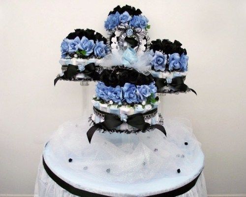 Boy/Girl Baby Shower Diaper Cake Centerpiece/Gift/Decoration/Favor 