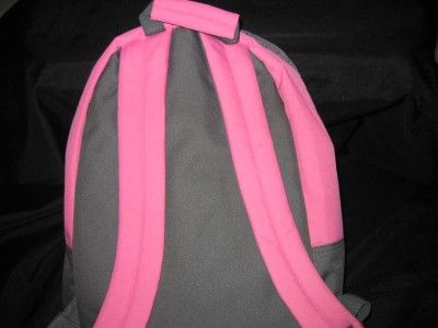 NEW Girl ROXY Pink Grey School Backpack Book Bag NWT  