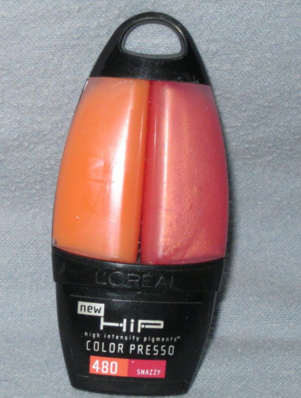 NEW LOREAL HiP COLOR PRESSO DUAL LIP GLOSS•#480 Snazzy  