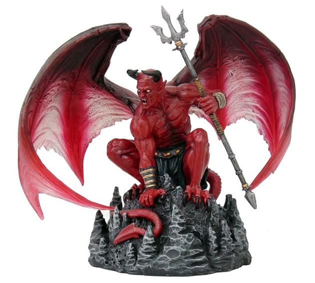 DEATH SKULL SHADOW DEMON STATUE TOM WOOD FANTASY ART  