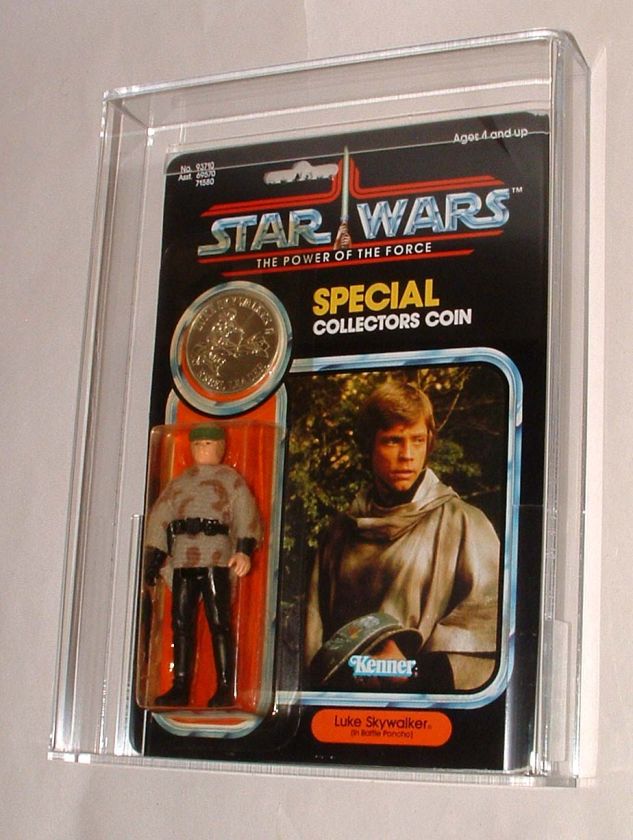   WARS POTF AFA 80 LUKE SKYWALKER (IN BATTLE PANCHO) MINT ON CARD  