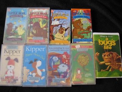 KIPPER LITTLE BEAR RAINBOW FISH FAMILY MORE PRESCHOOL BABY VHS MOVIE on ...