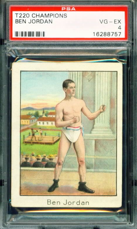 1910 T220 Mecca Cigarettes BEN JORDAN Boxer PSA 4  