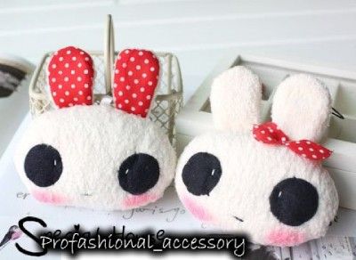 CL067 Korean Style Cute Big Eyes Rabbit Phone Strap 1pc  