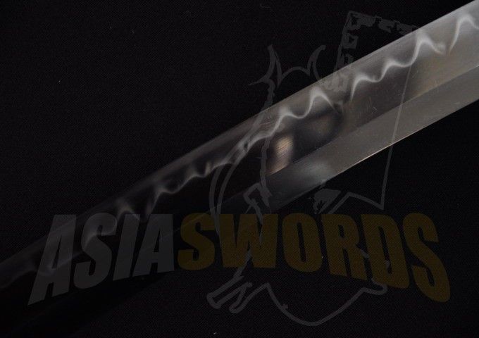   Hand Forged T10 1095 Steel Clay Tempered Japanese Wakizashi Sword #220