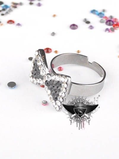 SB023 Glint Punk Plating Silver Adjustalbe Open Ring  