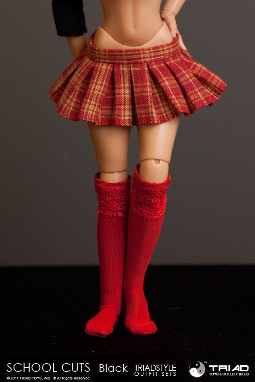 Triad Toys SCHOOL CUTS BLACK School Girl 1/6 Outfit Set  