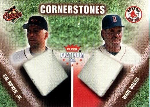 RIPKEN/BOGGS 02 FLEER PLATINUM CORNERSTONES /2000 BJ984  