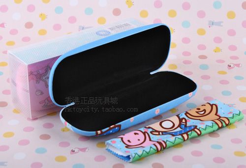 SANRIO MINA NO TABO EYE GLASSES SUNGLASSES CASE W CLOTH  