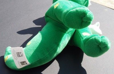 THE WIGGLES Dorothy the Dinosaur Stuffed Green Plush EC  