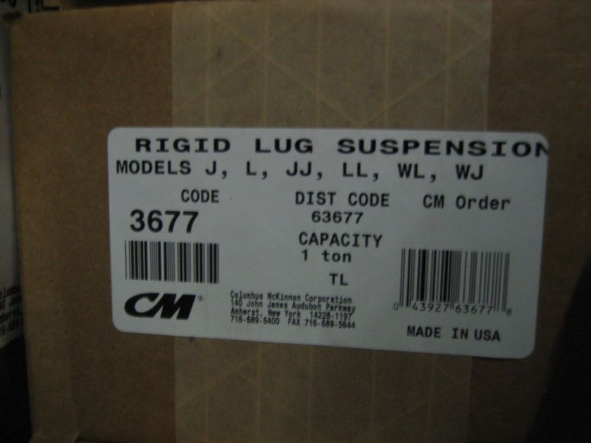 CM RIGID SUSPENSION LUG PART # 3677 NEW (1)  