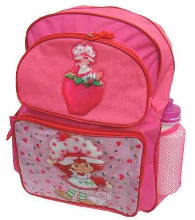 Strawberry Shortcake Large 16 Backpack w water bottle  