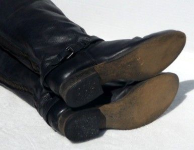 200 STEVE MADDEN ROVVEE ROADY VINTAGE BLACK LEATHER BOOTS US 9  