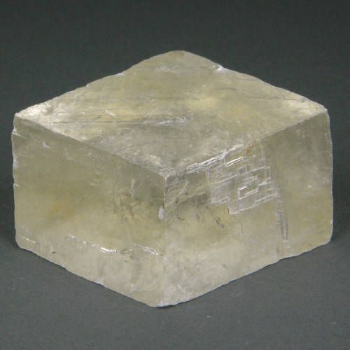 Dual Refractive Natural Optical Honey Calcite Crystal, HC56  