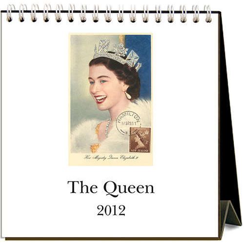 Queen 2012 Easel Desk Calendar  