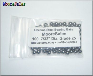 100 Premium 7/32 Chrome Steel Balls Bearing Loose G25  