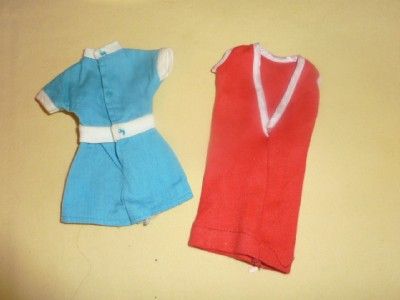 VINTAGE TAMMY DOLL BOX STAND WALKING HER PET SKATE DATE CLOTHES LOT 