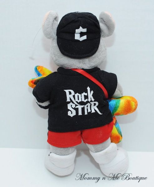 Chuck E Cheese Rock Star Character Plush Mouse Toy  