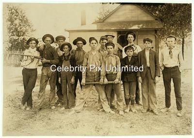 Baseball The Ball Team August 1908 Indiana glass pipe 8x10 reprint 