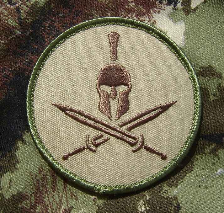 SPARTAN HELMET ARMY MORALE ISAF MULTICAM VELCRO PATCH  