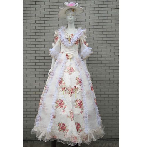 Adult Civil War Southern Belle Ball Gown Halloween Masquerade Costumes 
